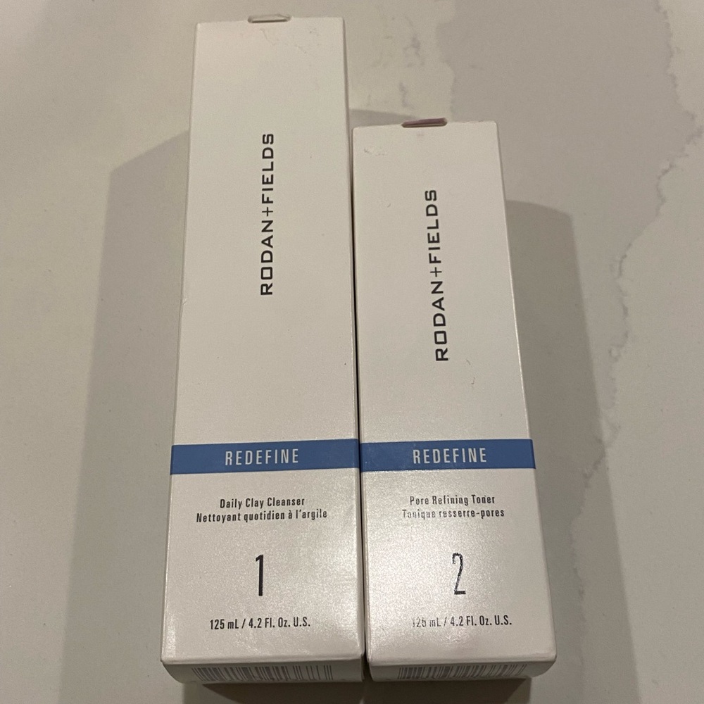 Rodan + Fields REDEFINE Skincare Duo - Clay Cleanser and toner